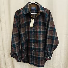 Vintage NWT NOS Deadstock Pendleton Large Wool Shirt Made In USA Pre-1994 WOW!!