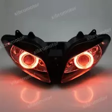 For Yamaha YZF R1 2002-2003 HID Projector Headlight Assembly Red Angel Eyes Lamp