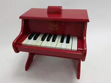 Vintage Vilac Depuis 1911 Red Miniature Toy Piano Child's Musical Instrument