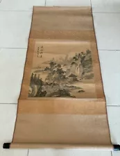 Old Chinese/Japanese Painting Hanging Scroll Nature Landscape artist Signed A03