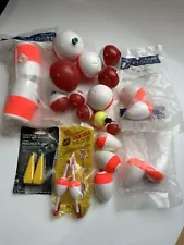 Fishing Lot Bobbers Floats Slip Eze Plastilite Casting Plugs lot Made in USA