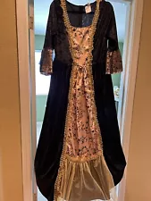 Medieval Renaissance Queen Dress Long Halloween M/L