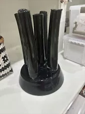 black glass vases for sale