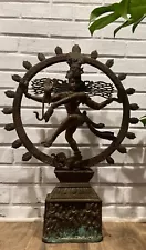 Dancing Shiva (Nataraja) Solid Bronze Statue 24" Museum Quality