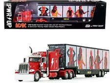 Peterbilt 389 63" Mid-Roof Sleeper Cab Viper Red with Kentucky Moving Trailer "