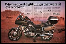 1985 YAMAHA Venture Royale Motorcycle Vintage 2-page Photo AD Spread