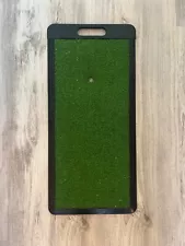 golf mat 26x12 green and black, good for practicing chipping, driving, and putts