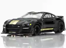 AFX Ford Mustang GT500H Hertz Rent A Racer, Black / Gold, Mega G+, New Loose