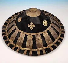 Vintage Ethiopian Warrior Amhara Shield Tafa Gasha Ceremonial Mid 20th Century