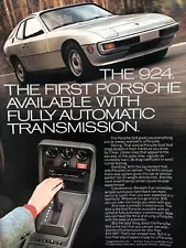 Vintage 1977 Porsche 924 original color ad IP107