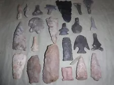 Lot Of 23 Arrowheads From Estate Sale KENTUCKY ARTIFACTS