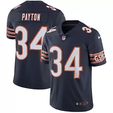 Bears Walter Payton #34 MEN Stitched Jersey Navy/ White/ Orange