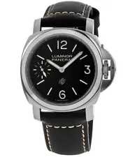 New Panerai Luminor Black Dial Leather Strap Men's Watch PAM01084