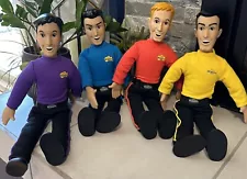 The Wiggles 2003 Spin Master Speak & Sing Plush 4 Dolls Tested & Working - video