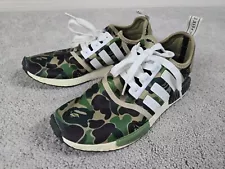 Adidas NMD R1 x A Bathing Ape Olive Camo 2016 Size 9.5