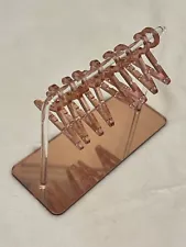 Earring Hanger Rack with Mini Hangers Acrylic Earring Display with 8 Coat Hanger