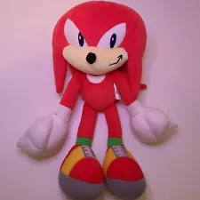 RARE TOMY Knuckles 12" Plush Sonic The Hedgehog Used Excellent Condition