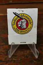 Vintage Old Indian Motorcycle Advertising Matchbook Full Unstruck Kiwi Parts