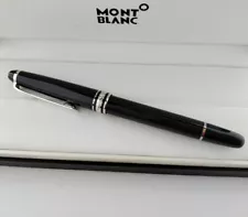 Montblanc Meisterstuck Black Sliver-Coated Classique M163 Rollerball Pen