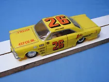 Rare! Vintage Original 1960s Junior Johnson 1965 Ford Galaxie Slot Car