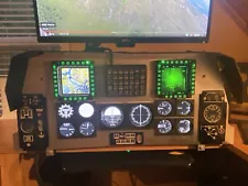 Flight Simulator cockpit and controls - 2x Thrustmaster MFDs + Keypad