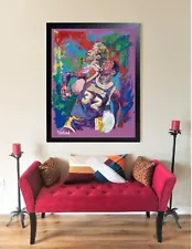 Sale Larry Bird Magic Johnson 24"H X 18"W Canvas Giclee Print Was $249 Now $149