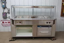 Southern Case Arts 74" Hot Food Display Case 5 Pan Warmer Deli Merchandiser