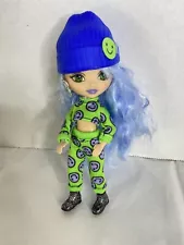 Barbie Extra Mini Minis Doll 3 Emoji Print Outfit Hat Shoes 5.5in