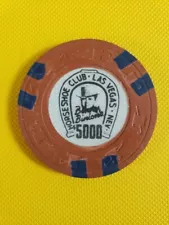 Horseshoe Club $5000 Casino Chip -Las Vegas, NV - Hat & Cane Mold. Rare!!