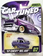 Car Tuned 57 Chevy Bel Air Series 2 Purple Lowrider Toy Vehicle MGA NEW