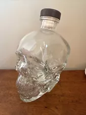 Crystal Head Vodka 750 ML Clear Glass Empty Skull Bottle - Perfect For Halloween