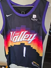 PHOENIX SUNS BOOKER THE VALLEY BASKETBALL JERSEY SIZE 48 ADULT