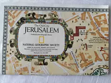 National Geographic Map of The Old City of Jerusalem