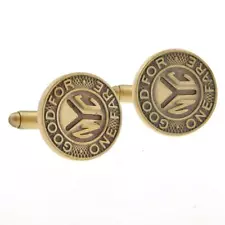 NYC Subway Bus Token Pair Cufflinks New York Fare Gift Box & Polishing Cloth NEW