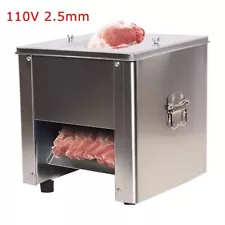 Used 2.5mm Electric Meat Slicer Stainless Steel Commercial Meat Slicing Machine