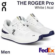 On Men's Tennis Shoes THE ROGER Pro White Acai Roger Federer 2023 NEW!