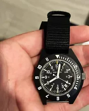 Marathon MaraGlo™ Black Navigator Pilot Watch with Date, With Extras