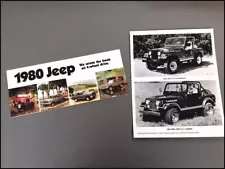 1980 Jeep Original Sales Brochure - CJ-5 CJ-7 J-10 Truck Cherokee Grand Wagoneer