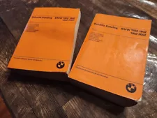 1970-1976 BMW 1502 1602 1802 2002 Orange Parts Books Catalog Volumes 1 & 2 RARE!