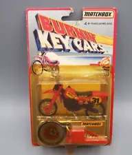 “MATCHBOX” *BURNIN' KEY CARS MOTO-X MOTORCYCLE CARDED