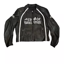 Nexx Unlimited Leather Motorcycle Jacket Black Mens Size 54 Biker Boyz Movie