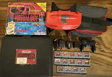 Complete Nintendo Virtual Boy-All Games-Matching Box-Blockbuster Case-Jack Bros