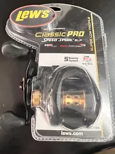 Lews Classic Pro Speed Spool SLP CP1SHLC Baitcast Reel 7.5:1 5 Bearing Left 4809