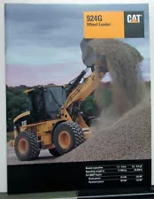 2001 Caterpillar 924G Wheel Loader Specification Construction Sale Brochure