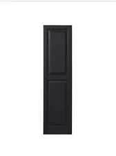 Ply Gem VINRP1567 Raised Panel Polypropylene Shutter Pair in Black(15”x67”)