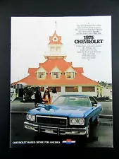 1975 Chevrolet Caprice Classic, Impala & Bel Air Sales Brochure Book (20 Pages)