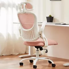 Ergonomic High-Back Mesh Office Chair. For Computer Desk. Rolling.