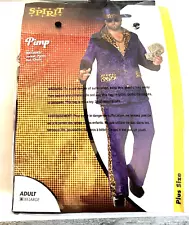 VELVET BIG DADDY HALLOWEEN PIMP COSTUME MENS XXL (2XL) Worn Once