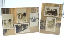 1924 & 1927 Ford Model T Cars & People 6 photos ready for dislay ALL ORIGINAL