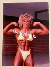 FEMALE BODYBUILDER Pretty Woman Muscle Athlete 5" X 7" Color Photo